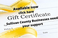 Sullivan County Chamber of Commerce Gift Certificates Available Now